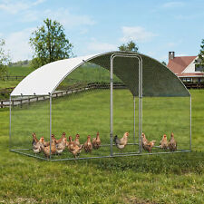 3X2M Chicken Run Cage Walk In Coop Poultry Hen Rabbit Kennel Hutch Metal Shelter