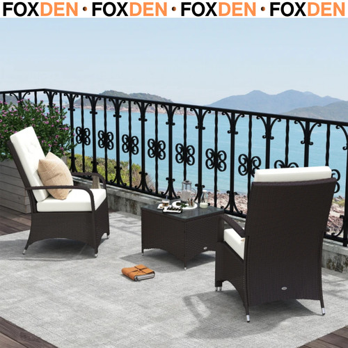 Piece rattan bistro set - piece,