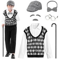 Old Man Grandpa Costume For