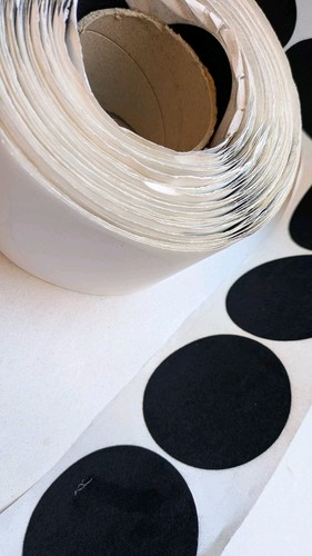 100 75mm black felt - 100,
