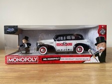 Jada Mr Monopoly 1939 Chevrolet Master Deluxe 1/24 Model Car MIB