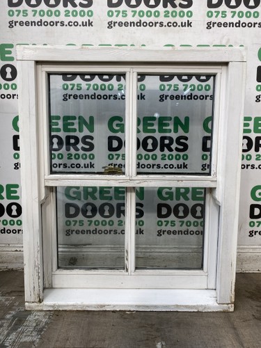 White wooden box sash window - box,