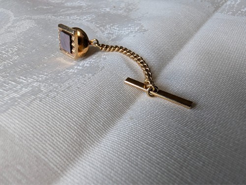 Vintage gold tone tie - gold,