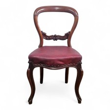 Victorian balloon back chair -
