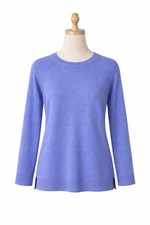 Womens Blue Longline Jumper