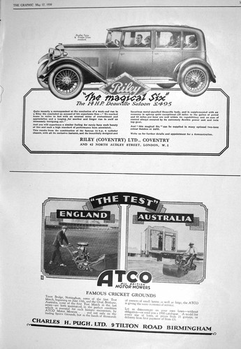 Old 1930 riley motor - 1930, car