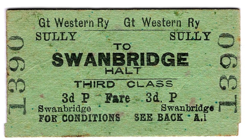 Railway ticket gwr - railway, ticket: