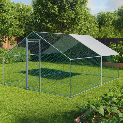 4x3m walk chicken run coop - in,