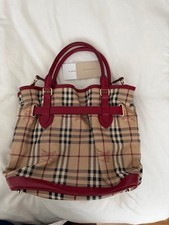 Burberry red women's bag