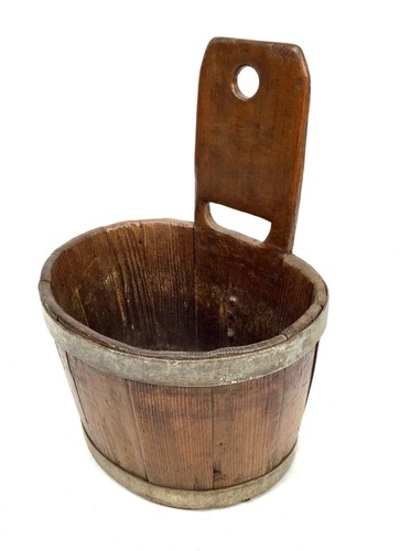 Antique wooden handled - wooden, luggie