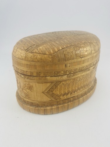 Antique marquetry straw work - antique,