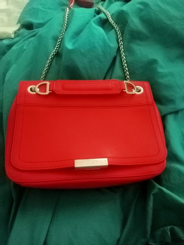 Furla coral red leather - coral,