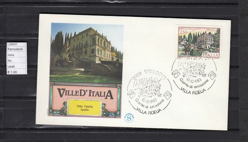 Fdc italy republic - republic, villas