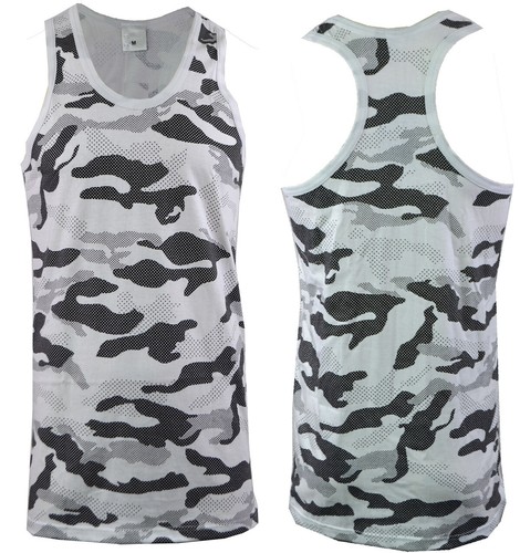 Mens camouflage sleeveless - camouflage,