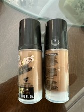 2 Lot Set Soap & Glory Kick Ass All Day Wear Foundation 1oz 12 Deep Tan