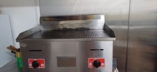  Two Burner Griddle Commercial Stainless Steel Gas Connection 