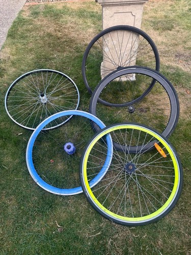 Job lot various bike wheels - job,