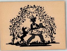 39934023 - Signed Schmid A. Baecker Dog Silhouette