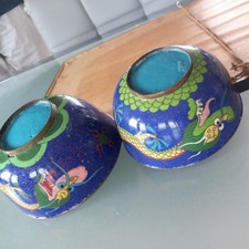 2 antique Chinese Cloisonne