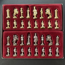 Manopoulos Poseidon Renaissance Theme Beautiful Chess Set. Made in Greece Athens