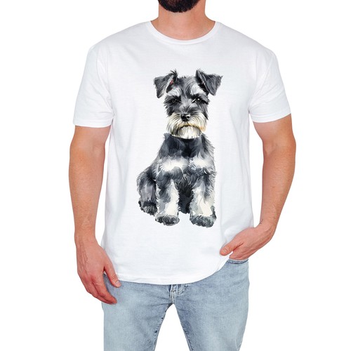 Schnauzer dog mens shirt - schnauzer, t-shirt
