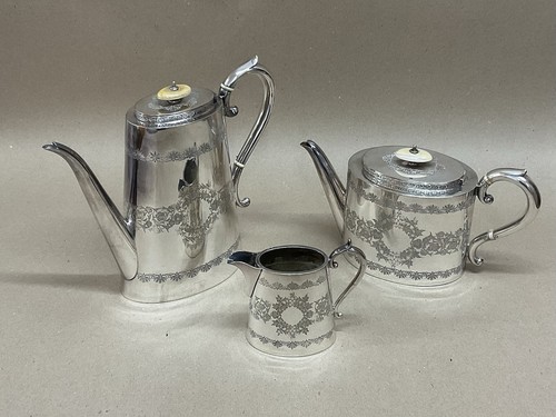 Silver plated piece tea - 3,
