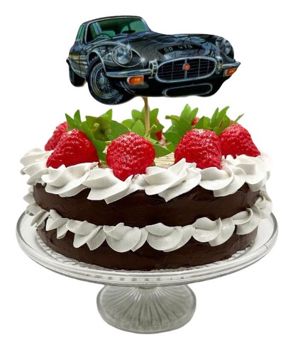 Jaguar type cake topper - e-type,