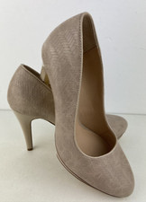 Matthew Williamson Butterfly Women's Beige High Stiletto Heel Elegant Shoes UK 6