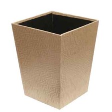 BASKET BOX WASTE PAPER BEIGE