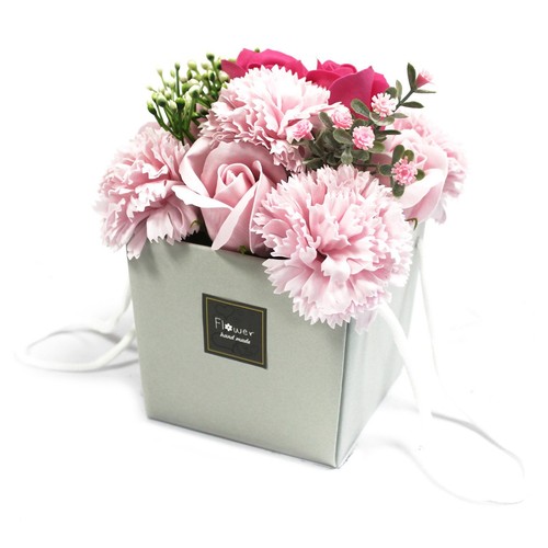 Soap flower bouquet pink - flower,