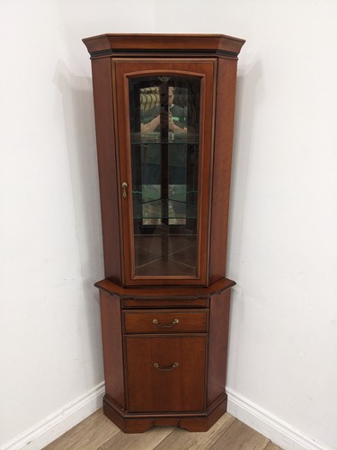Corner cabinet glass door - cabinet,