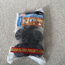 x8 Premium Felt Pads & Non Slip Castor Cups Laminate Wood Floor