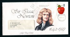1987 SPASTICS SOCIETY 18p Sir Isaac Newton FDC Liverpool First Day Cover SG 1351