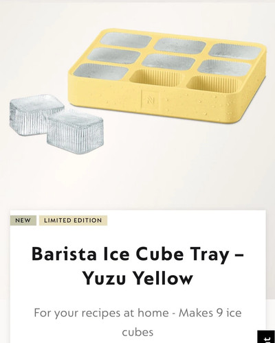Nespresso barista ice cube - nespresso,