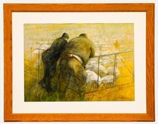 Ken Hildrew (b.1934) - 20th Century Acrylic, Conversation Yarde Down-Exmoor