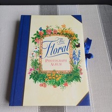 Colour Library Photograph Album Floral Photo Scrapbook Unused Gift Book Vintage 