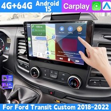 64G For Ford Transit Custom 2018-2023 Carplay Android 15 Car Stereo Radio