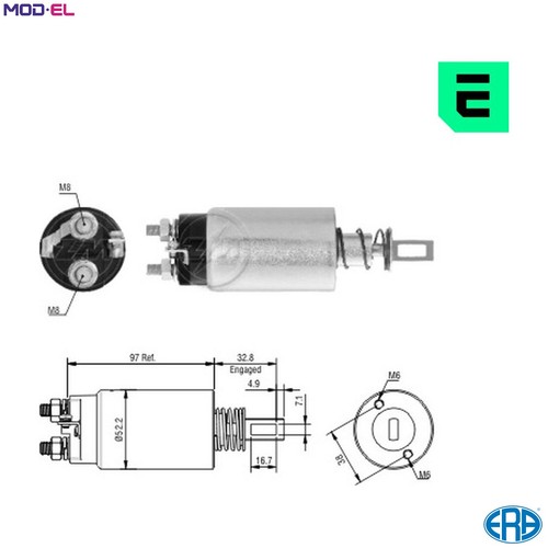 Solenoid switch starter zm1982 - starter,