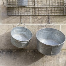 Zinc Bucket with Handles, Zinc