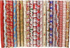 5 x 7M Christmas Traditional Cute Wrapping Paper roll