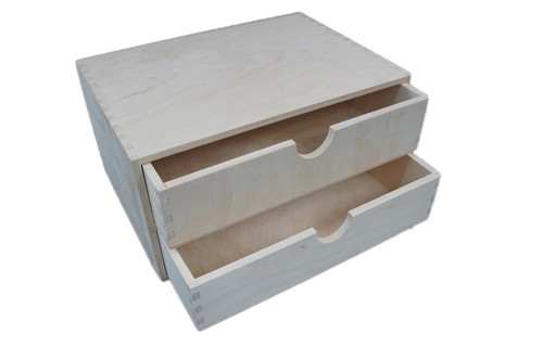 Plain wooden cupboard chest - a4,