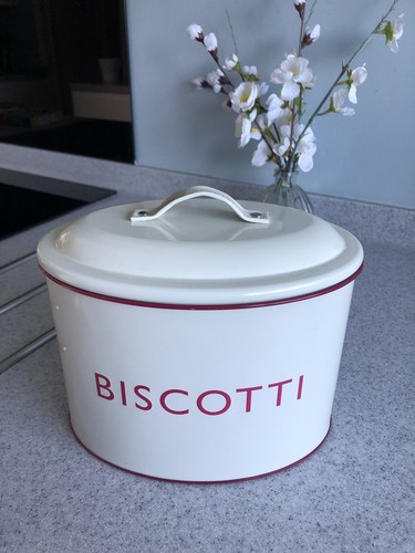 Biscotti biscuit barrel tin - biscotti,