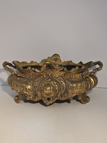 Vintage brass jardiniere - vintage,