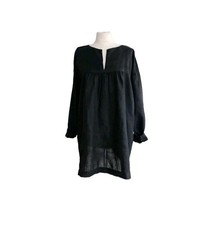 Eskandar Black Boxy Lagenlook
