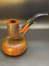 Ascorti Sei Sand Blasted Bent Pot Tobacco Pipe - Professionally Restored