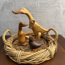 3 Vintage DCUK Wooden Ducks ~