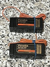 2 X FUTABA R147F  RECEIVER'S 35MHZ FM RC PLANE AEROPLANE ULTRA SLIM 7 CHANNEL RX