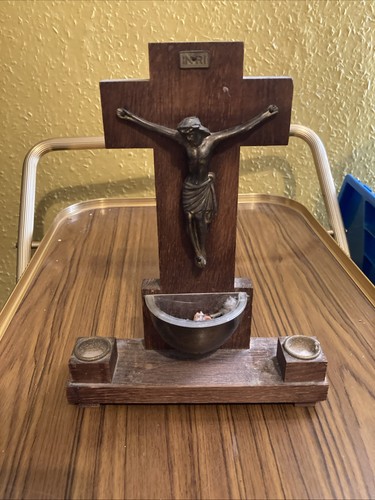 Vintage standing crucifix - ***,