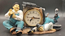 The Fat and the Lean Laurel & Hardy Clock [CLK10144], 13 cm x 27 cm