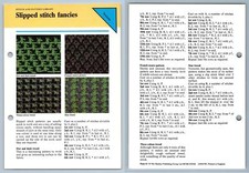 Slipped Stitch Fancies - Stitch Odhams Knitting Collection Instruction Card